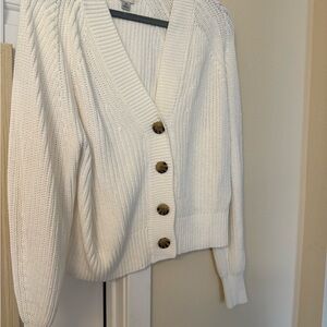 a new day Cream Button-Up Cardigan